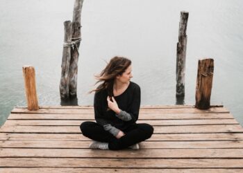 calm anxiety relief wellness woman