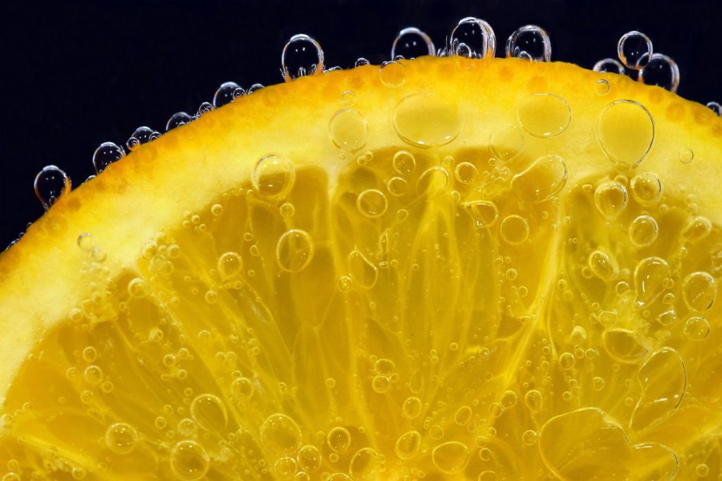 Lemon in water