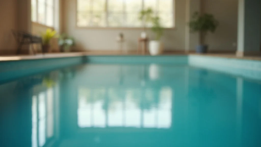 An empty swimming pool lane in a fitness club, calm water, generated illustration
