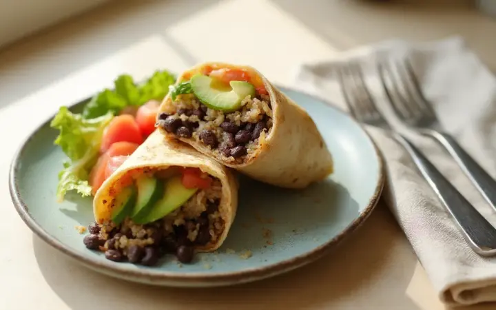 Black bean burrito