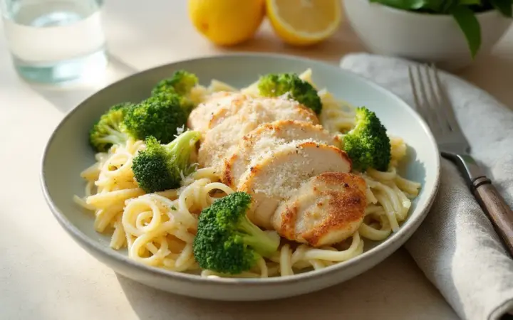 Chicken and broccoli pasta