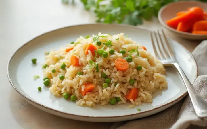 Egg and vegetable fried rice